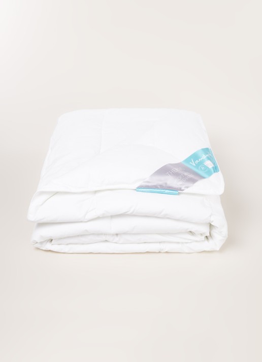 Vandyck Thermo dekbed van gekamd katoen met vulling van gesiliconiseerde polyester microfiber - voorkant 2 wit