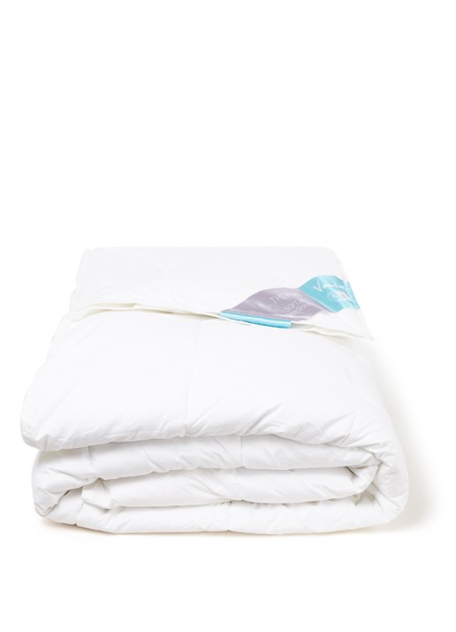 Vandyck Thermo dekbed van gekamd katoen met vulling van gesiliconiseerde polyester microfiber - voorkant 2 gebroken wit