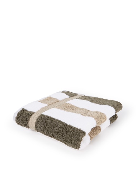 Vandyck Vancouver badhanddoek - 650 gr/m2 - 55 x 100 cm - voorkant bronsgroen