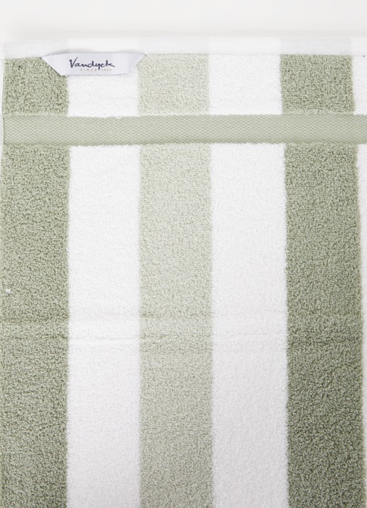 Vandyck Vancouver badhanddoek - 650 gr/m2 - 55 x 100 cm - detail 3 lindegroen