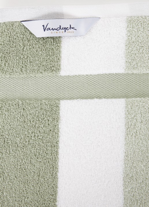 Vandyck Vancouver badhanddoek - 650 gr/m2 - 68 x 127 cm - detail 3 lindegroen