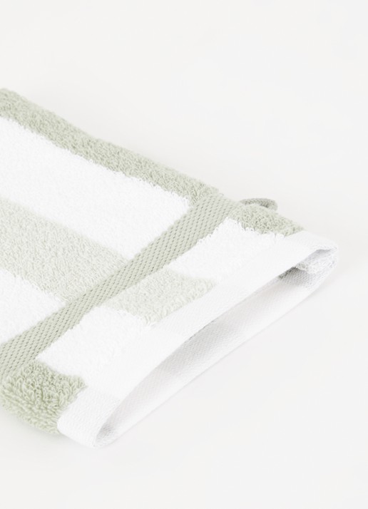 Vandyck Vancouver washand - 650 gr/m2 - 16 x 22 cm  - detail 3 lindegroen