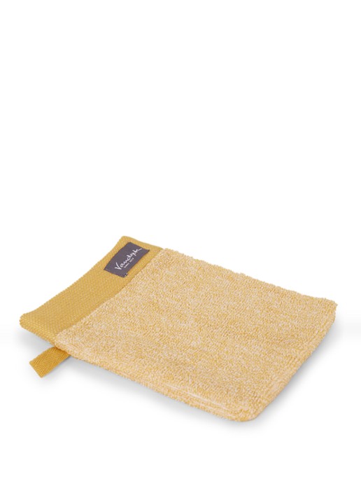 Vandyck Washand - 550 gr/m2 - 16 x 21 cm - voorkant 2 geel