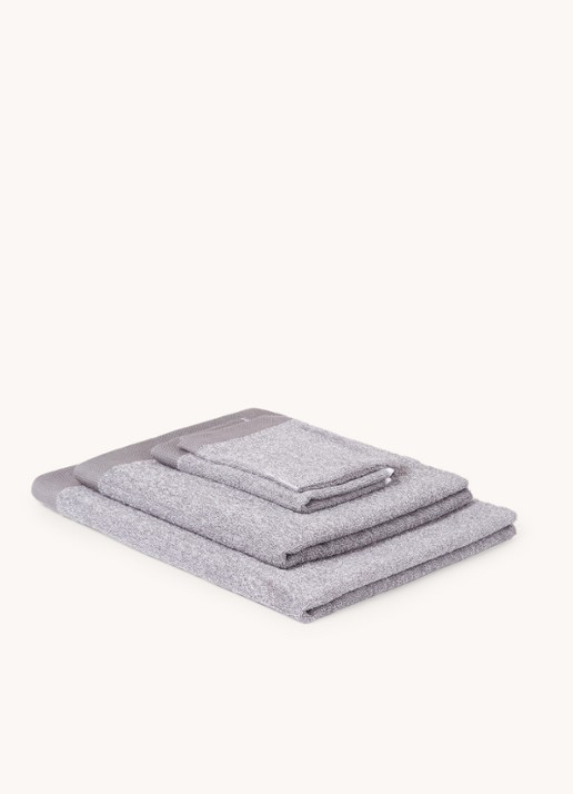 Vandyck Washand - 550 gr/m2 - 16 x 21 cm - voorkant 2 middengrijs