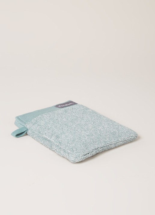 Vandyck Washand - 550 gr/m2 - 16 x 21 cm - voorkant 3 groen