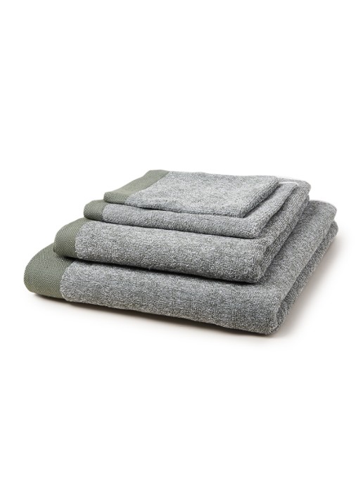 Vandyck Washand - 550 gr/m2 - 16 x 21 cm - voorkant 2 olijfgroen