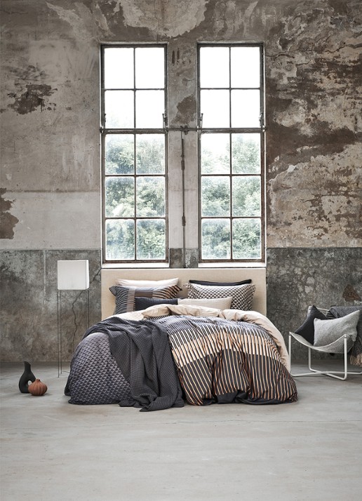Vandyck Washed Cotton dekbedovertrekset van katoen - inclusief kussenslopen - voorkant 2 beige