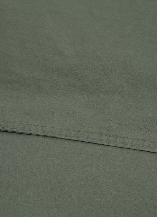 Vandyck Washed Cotton katoenen dekbedovertrekset - inclusief kussenslopen - detail 3 groen