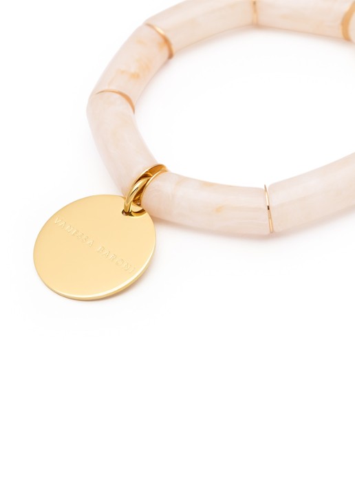 Vanessa Baroni Flex armband - detail 4 latte marble