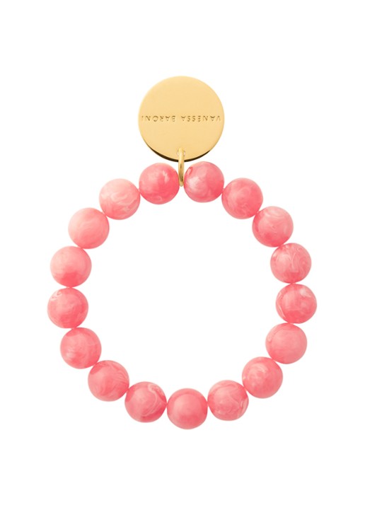 Vanessa Baroni Mini Beads armband - voorkant 2 watermelon marble
