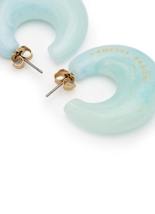Vanessa Baroni Moon oorstekers - detail cloud marble