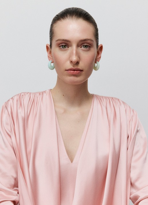 Vanessa Baroni Moon oorstekers - voorkant 3 cloud marble