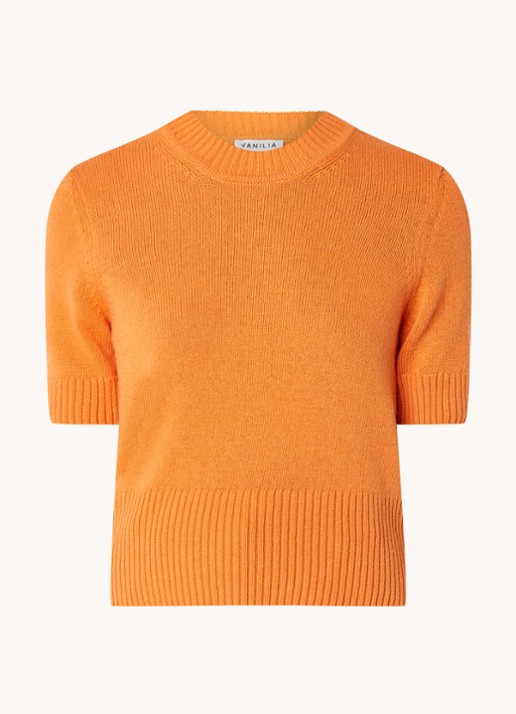 Vanilia Fijngebreide top in kasjmierblend - voorkant 3 multicolor