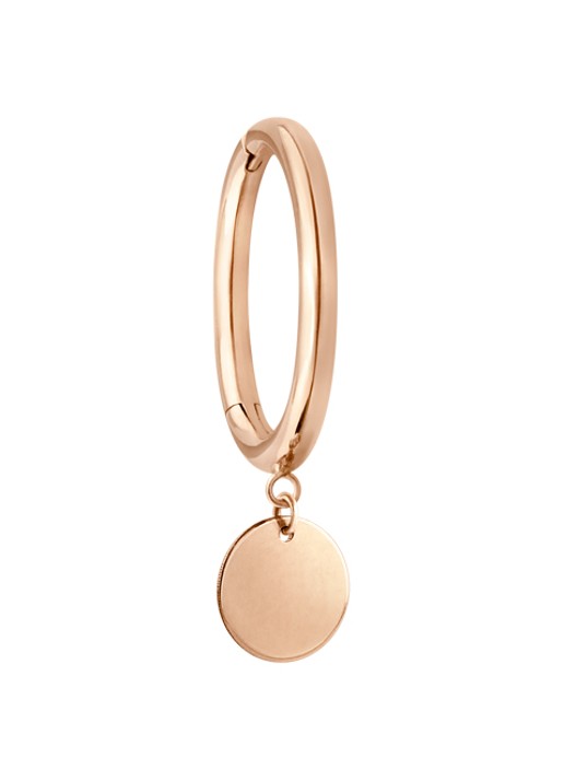 Vanrycke Enkele oorring van 18 karaat roségoud - voorkant roségoud