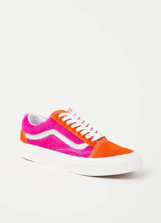 VANS Anaheim Factory Old Skool 36 DX sneaker met suède details - voorkant fuchsia