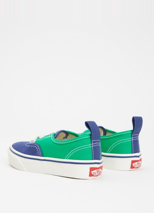 VANS Authentic sneaker van canvas met suède details - achterkant 3 groen