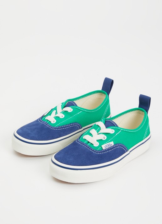VANS Authentic sneaker van canvas met suède details - voorkant 2 groen