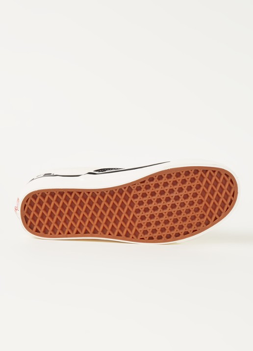 VANS Classis Slip On instapper met ruitdessin - detail 4 gebroken wit