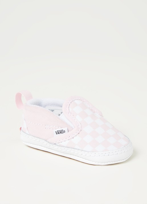 VANS Crib babyschoentje met suède details - voorkant 5 lichtroze