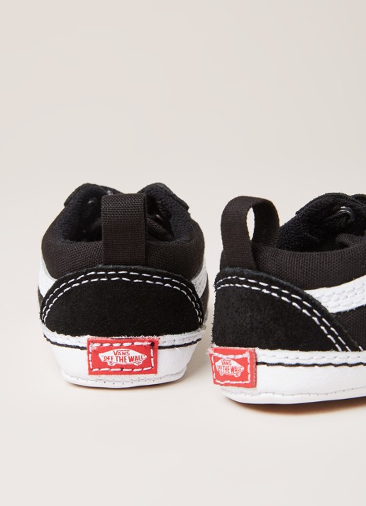 VANS Old School babyschoentje met suède details - detail zwart