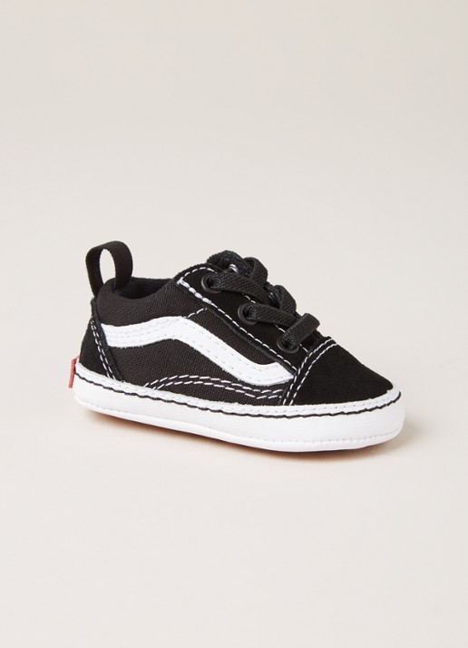 VANS Old School babyschoentje met suède details - voorkant 5 zwart