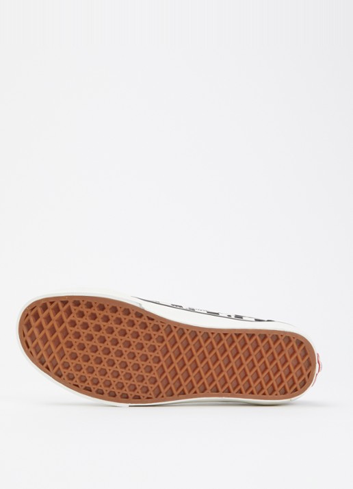 VANS Old Skool geo check sneakers met suéde details  - detail 3 zwart