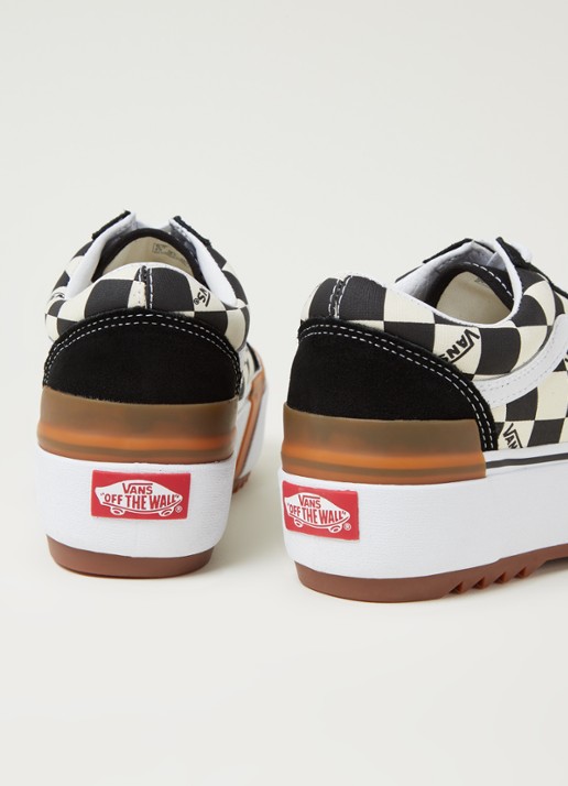 VANS Old skool platform sneaker - detail 4 zwart