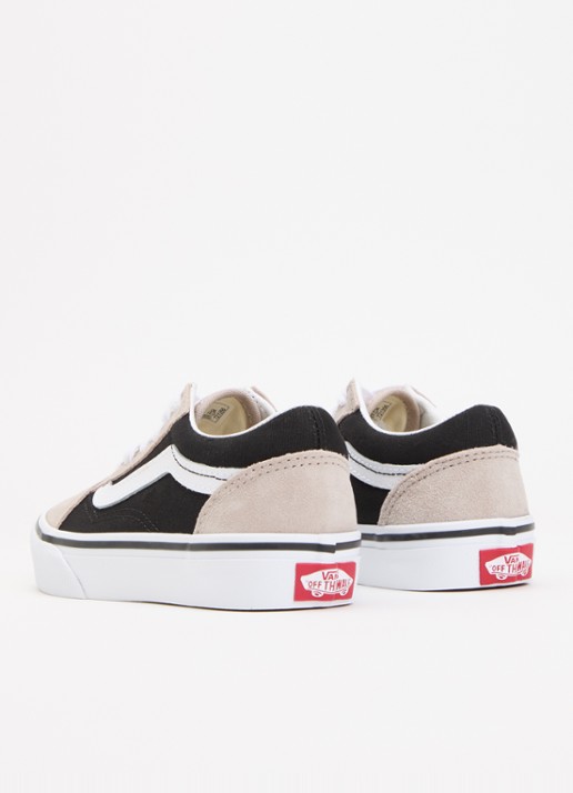 VANS Old Skool sneaker met details van suède - achterkant beige