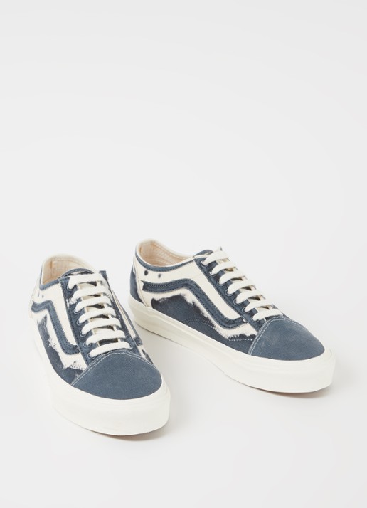 VANS Old Skool Tapered sneaker van canvas - detail 2 blauwgrijs