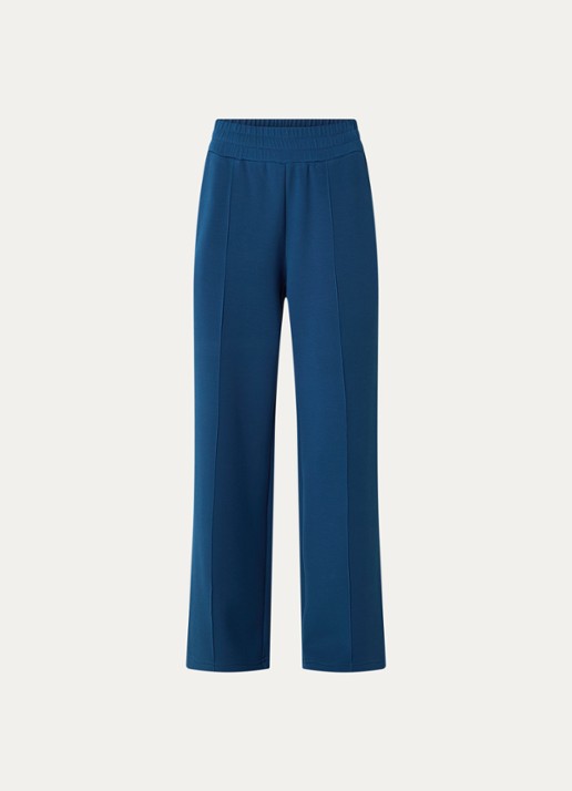 Varley High waist wide fit joggingbroek met siernaad - voorkant 2 blauw