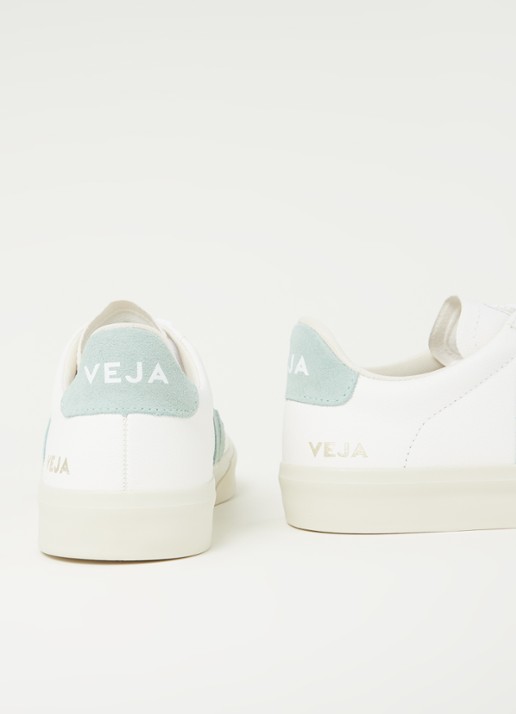 Veja Campo sneaker van leer met suède details - detail 4 mint