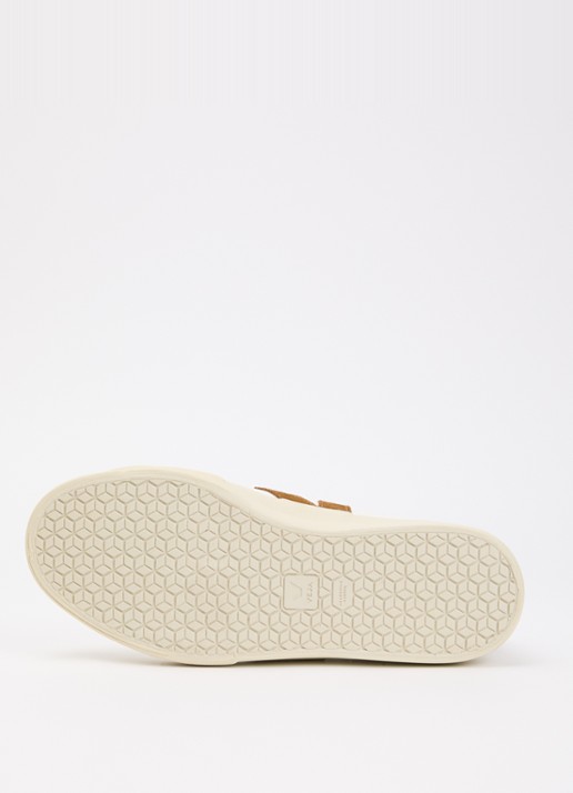 Veja Campo sneaker van leer met suède details - detail 5 wit