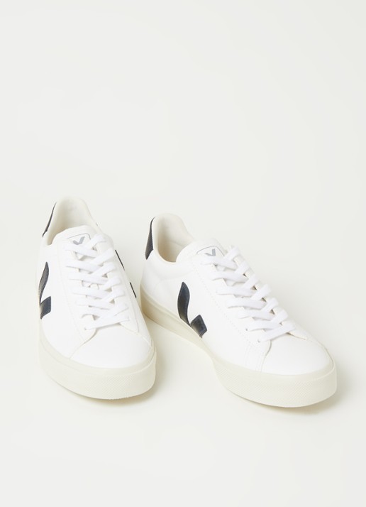 Veja Campo sneaker van leer - detail 3 wit