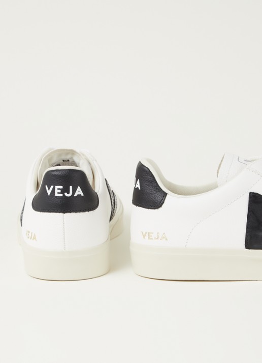 Veja Campo sneaker van leer - detail 4 wit