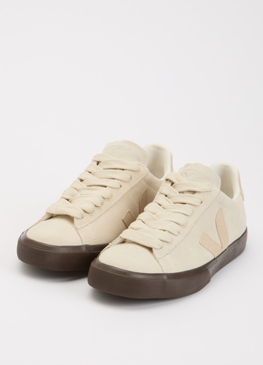 Veja Campo sneaker van suède - detail 3 beige