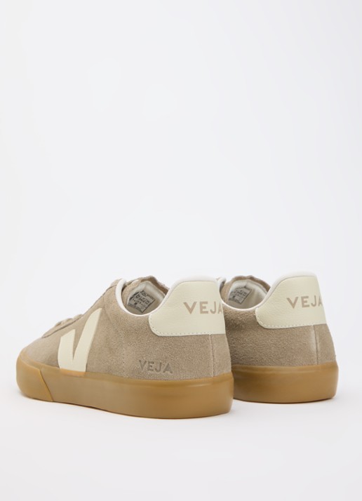 Veja Campo sneaker van suède - achterkant donkerbeige