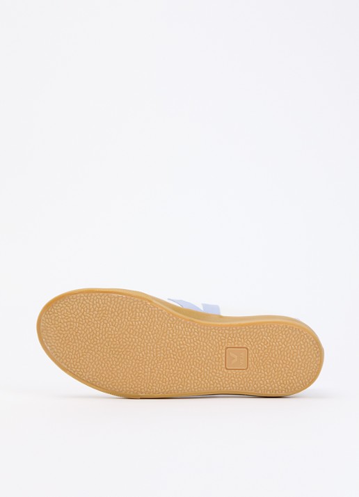 Veja Esplar sneaker van leer met logo - detail 4 wit