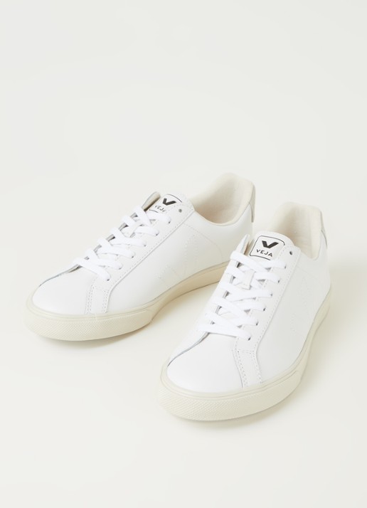 Veja Esplar sneaker van leer - detail 4 wit