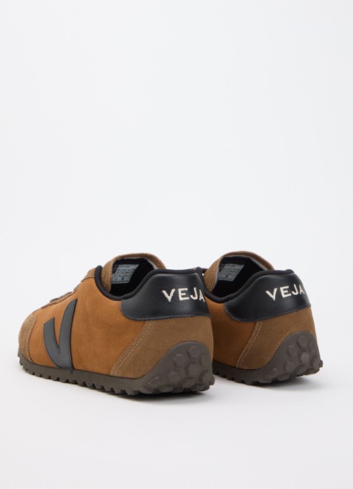 Veja GT sneaker van suède - achterkant oranjebruin