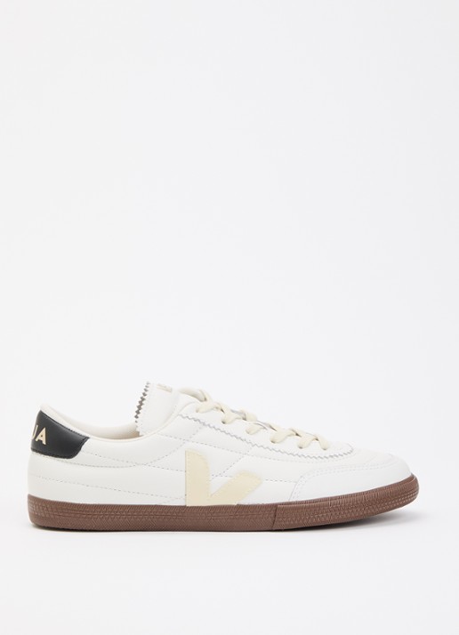 Veja Panenka sneaker van leer met logo