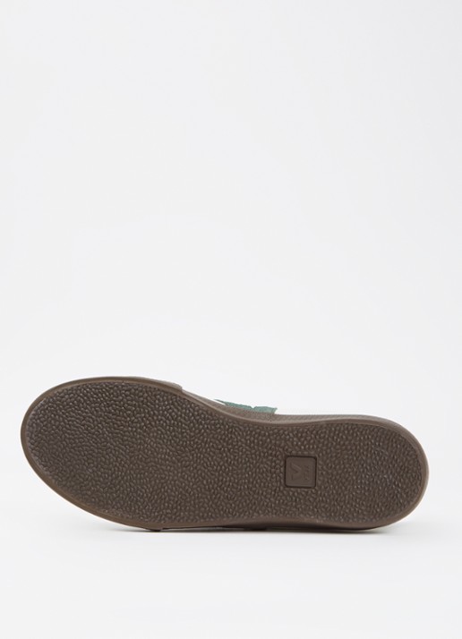 Veja Panenka sneaker van leer met suède details - detail 3 groen