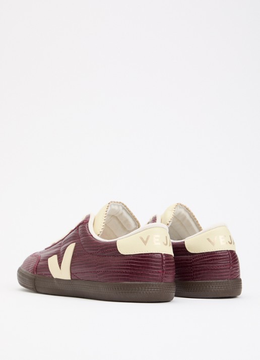 Veja Panenka sneaker van leer - achterkant aubergine