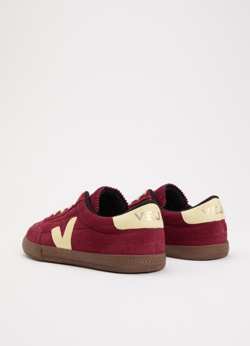 Veja Panenka sneaker van suède - achterkant 2 bordeauxrood