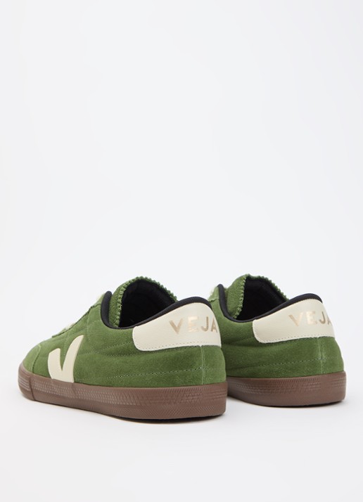 Veja Panenka sneaker van suède - achterkant 4 groen