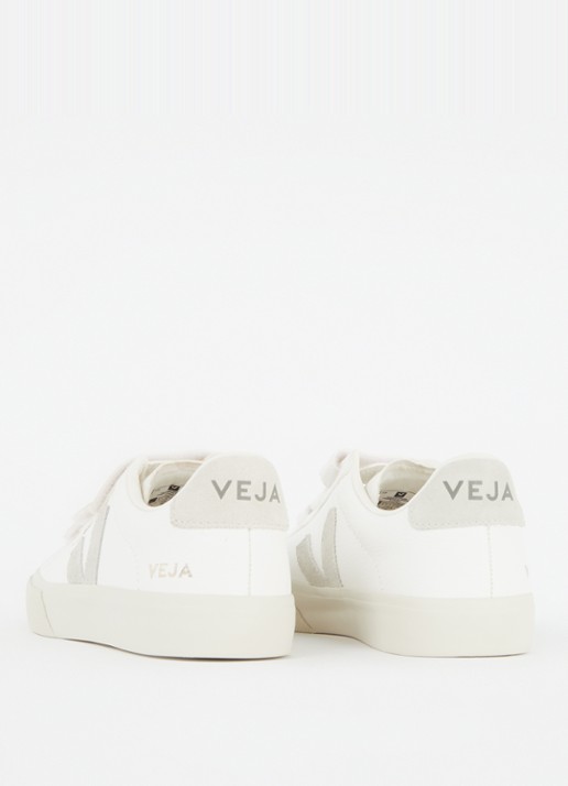 Veja Recife sneaker van leer met suède details  - detail 4 wit