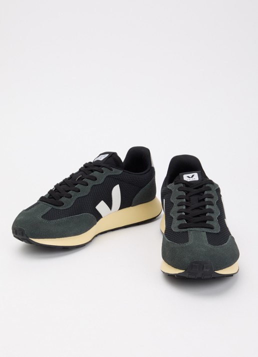 Veja Rio Branco II sneaker met suède details - detail 3 zwart