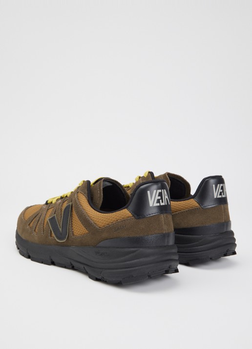 Veja Salar Alveomesh sneaker met suède details - achterkant 5 zwart
