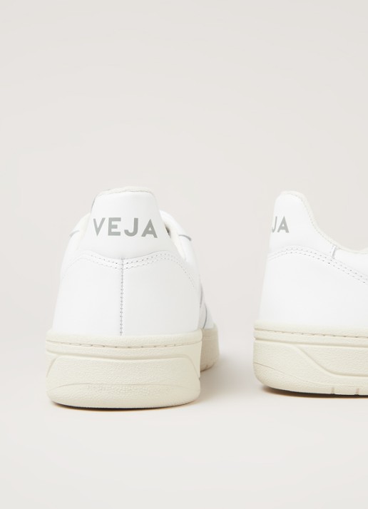 Veja V-10 sneaker van leer - detail 4 wit