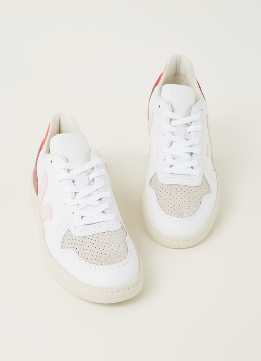 Veja V-10 sneaker van leer - detail 3 koper