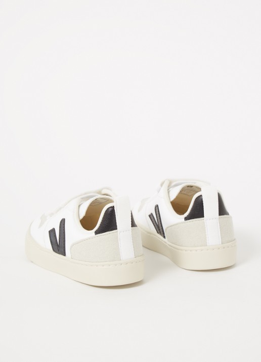 Veja V-10 sneaker van leer - detail 7 wit